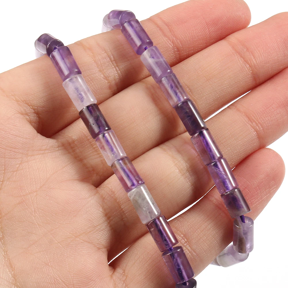 Натуральная туба в форме колонны кристалл Howlite Jaspers Agates матовые бусы из камня для