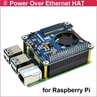 Плата расширения Raspberry Pi 4 B Power Over Ethernet, сетевая плата расширения для Raspberry Pi 4 3B + 3B, 802.3af, PoE