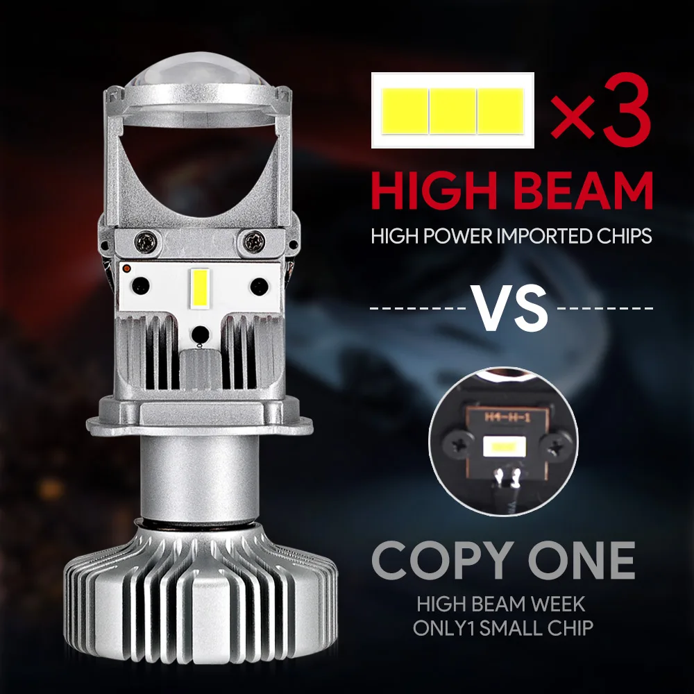 NOVSIGHT H4/9003/HB2 Hi/Lo светодиодный объектив для проектора Автомобильные фары лампы 80 Вт