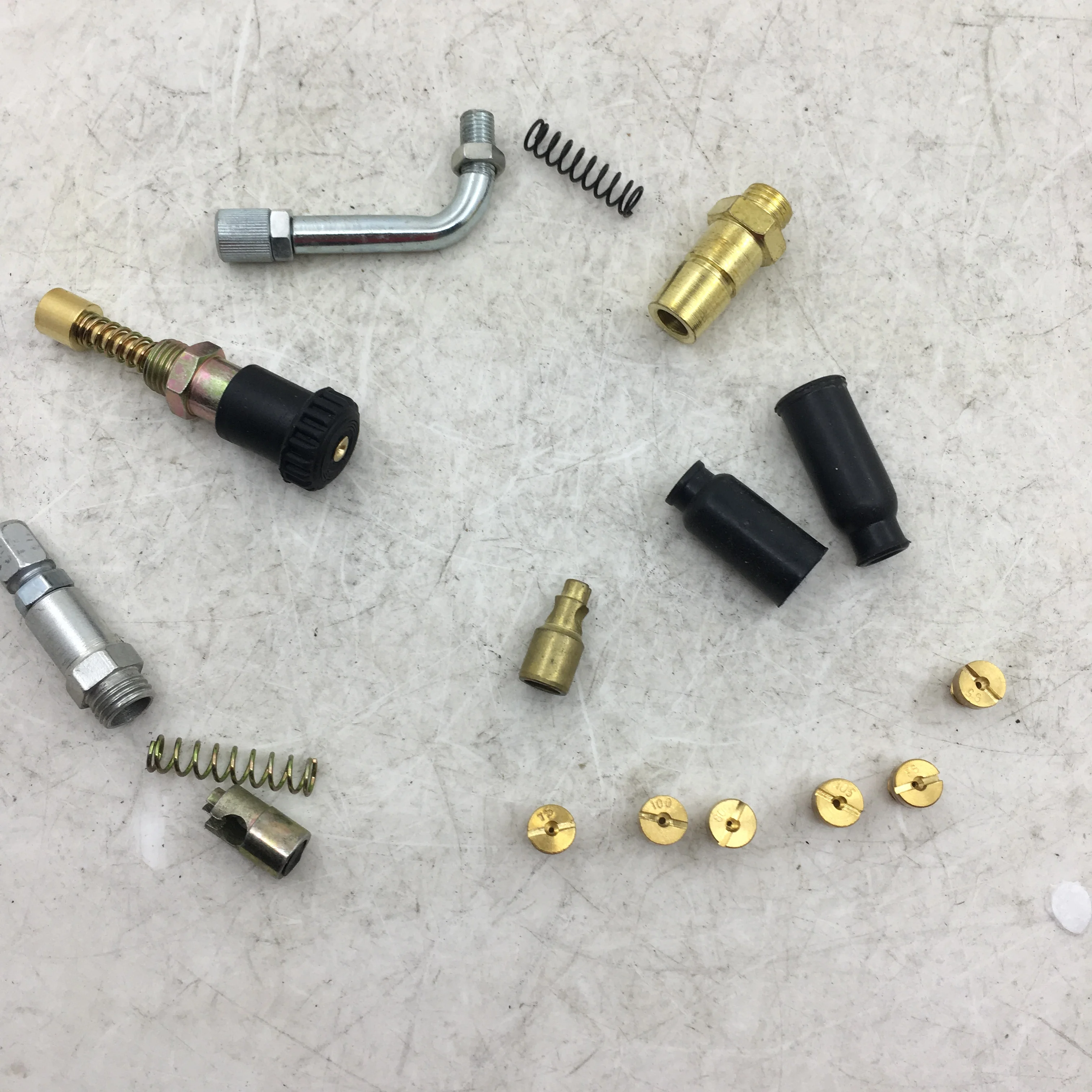 

SherryBerg Carburetor Choke Kit Fit for Dellorto PHBG Pull Choke Lever Manual Choke Main Jets(6 size) Carb Part Choke Kit