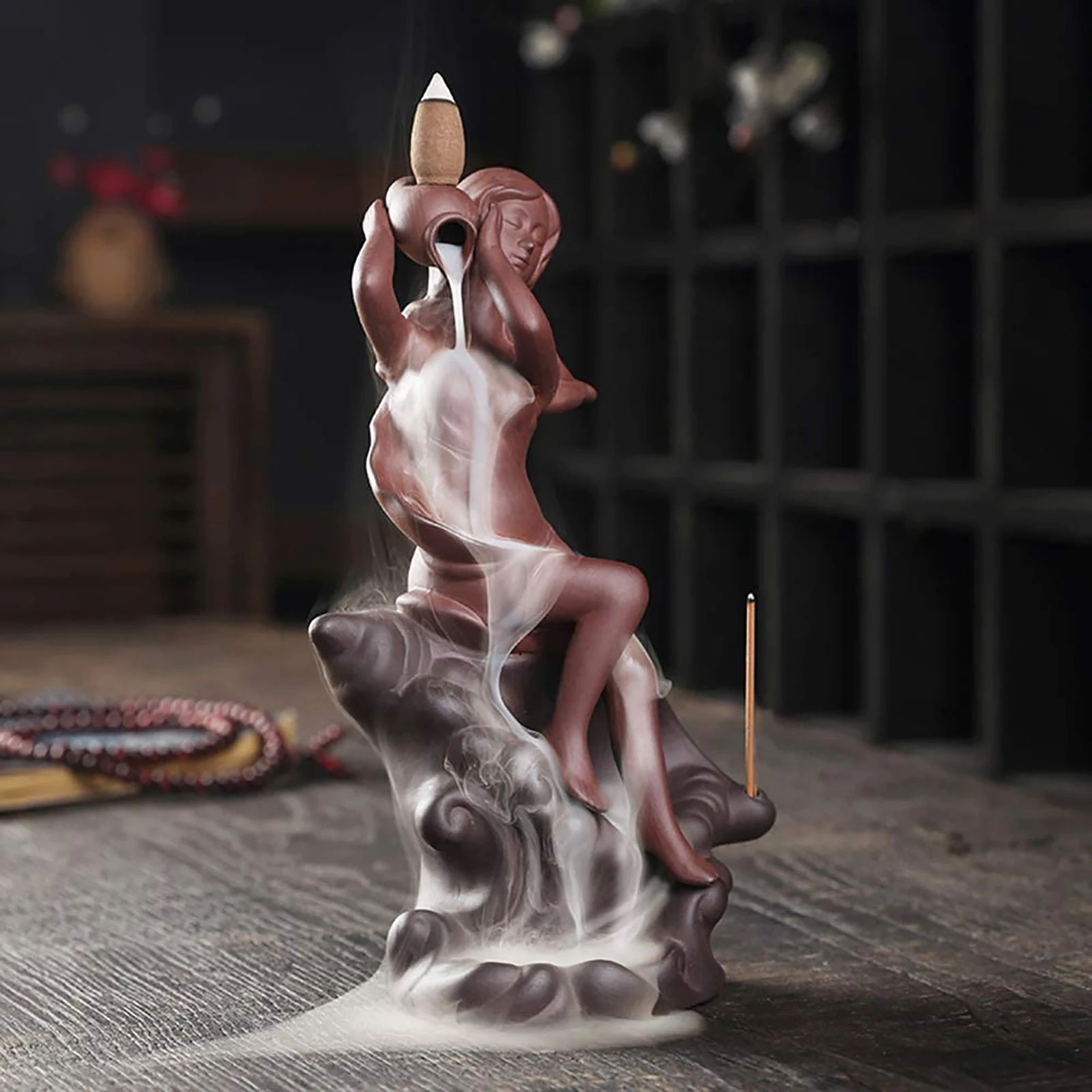 Красота сексуальное вечернее платье из шифона Русалка рисунок Ладан держатель