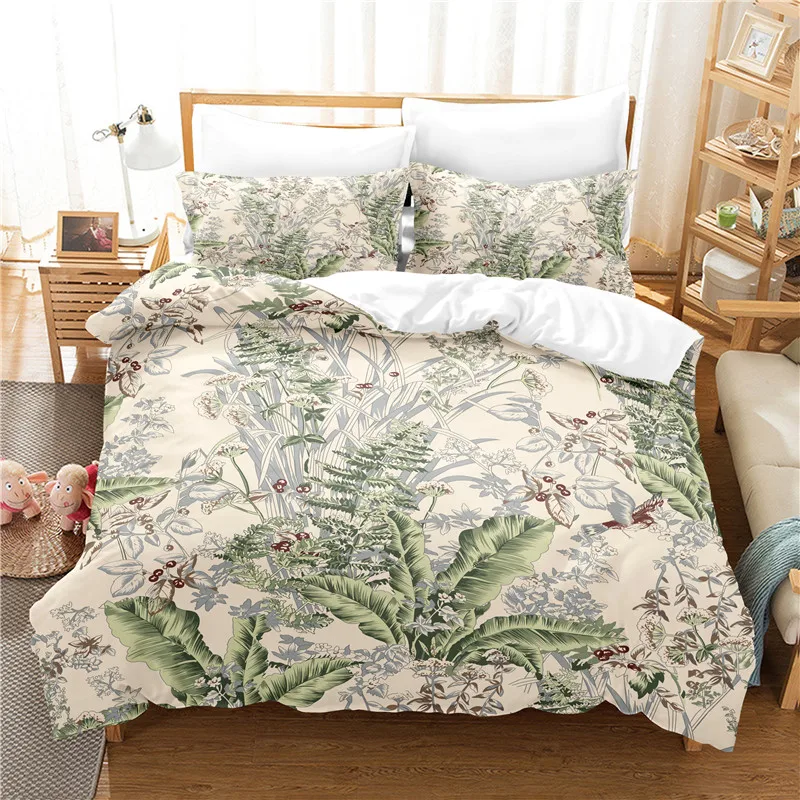 

Комплект постельного белья из ротанга, комплект с пододеяльником и 3D-принтом, с цифровой печатью, Королевский размер, модный дизайн