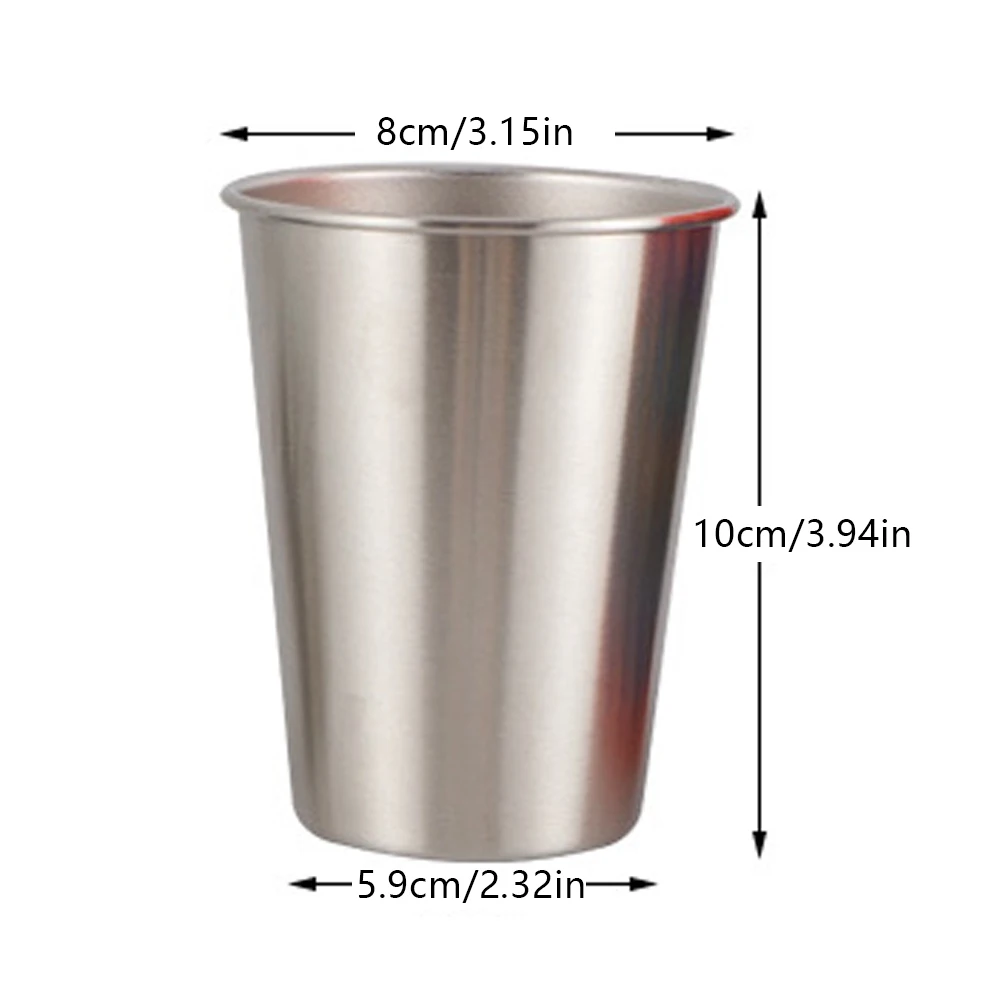 

6PCS Stainless Steel Cups Set Stackable Portable Camping Drinkware Kit With Storage Bag For Camping Hiking Picnics Travel