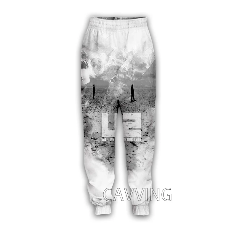 Повседневные спортивные брюки CAVVING с 3D принтом U2 прямые для бега U02