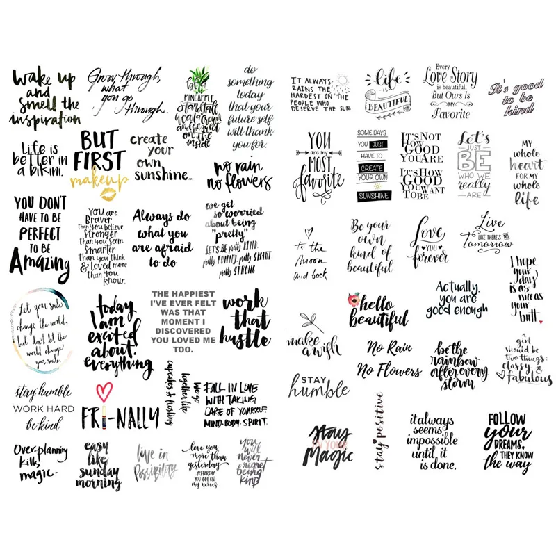 

1 шт., Чёрная книга с надписями, маленькие надписями, надписями, эстетика «сделай сам», наклейки для журнала, скрапбукинга, канцелярские прин...