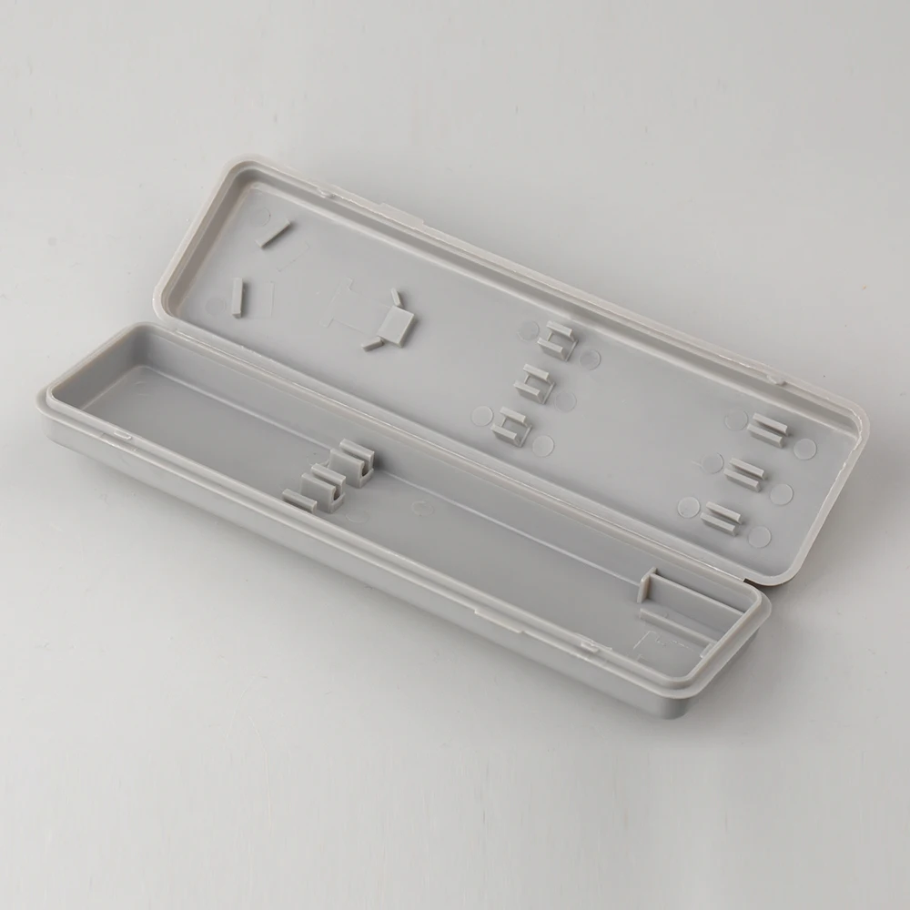 

Grey Plastic Dart Box Portable Storage Box 16.5X4.5X2CM Dart Box Dart Accessories for Outer Funny Family Game
