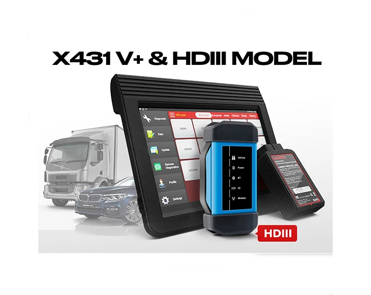 Launch X431 V + Plus OBD2 сканер HDIII модель сверхмощный автомобильный диагностический