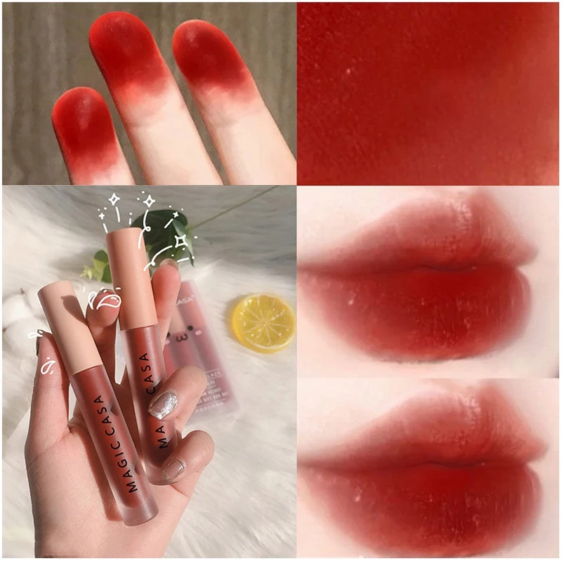 

1Pcs Liquid Lipstick Silky Long-lasting Lip Glaze Non Stick Cup Not Fade Velvet Matte Lip Gloss Set Lip Makeup Nourishing Lip