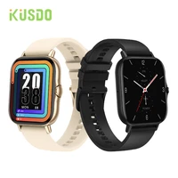 kusdo 2021 new smart watch dial call smartwatch men women ip68 waterproof fitness bracelet band for android apple huawei