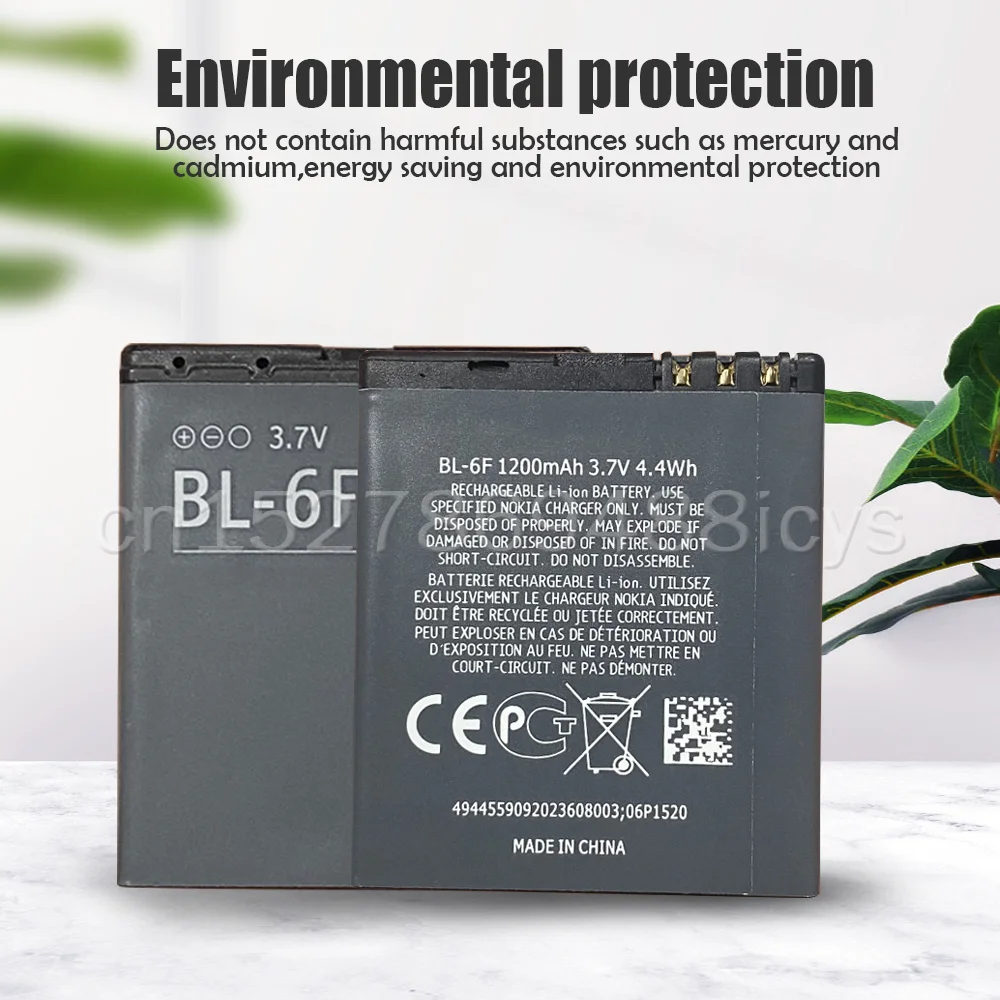 3 7 V BL 6F BL6F 1200 мАч замена аккумулятор телефона для Nokia 6788 6788I N78 N79 N95 8G Перезаряжаемые