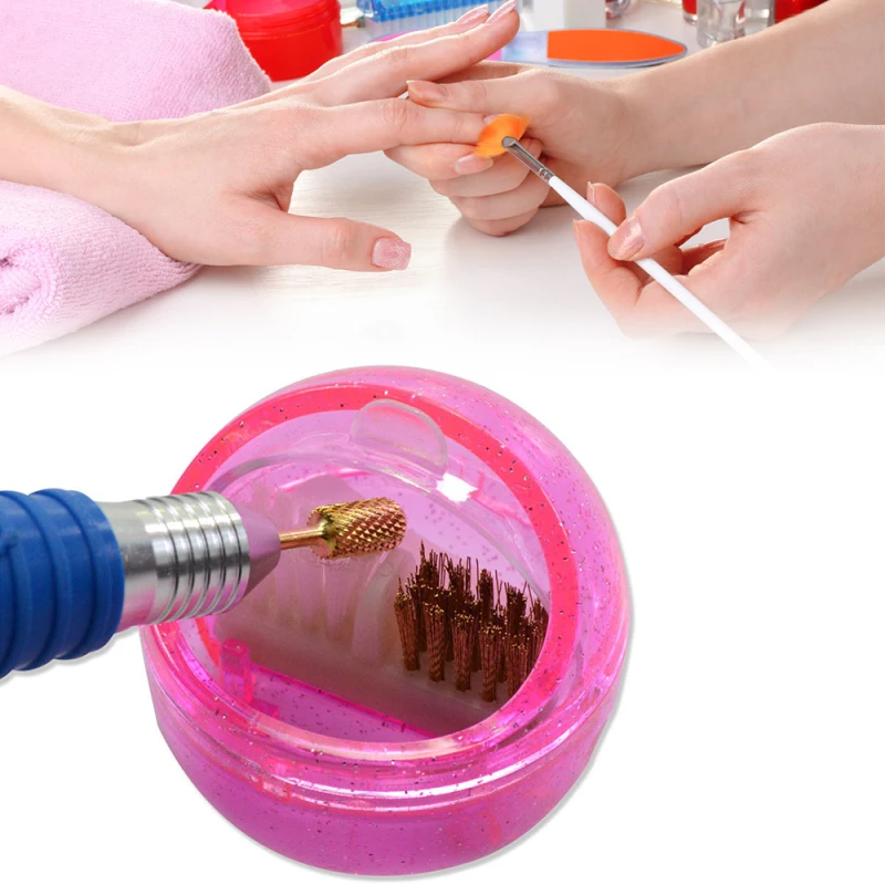 Nail Art двойного Чистота насадка для зубных щеток сверла по металлу моющее средство