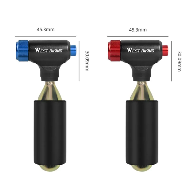 

Bicycle Pump Carbon Dioxide Pump CO2 Button Inflatable Bike Pumps American And French Mouth Universal Portable Bicycle Tool