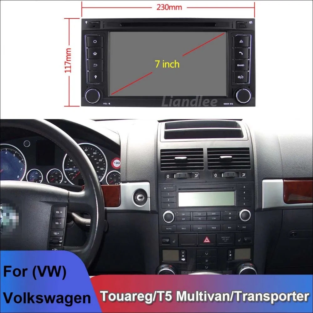 Автомагнитола для Volkswagen Touareg/T5 мультифургон/VW Transporter 2004 ~ 2008 Android DSP Carplay авто CD