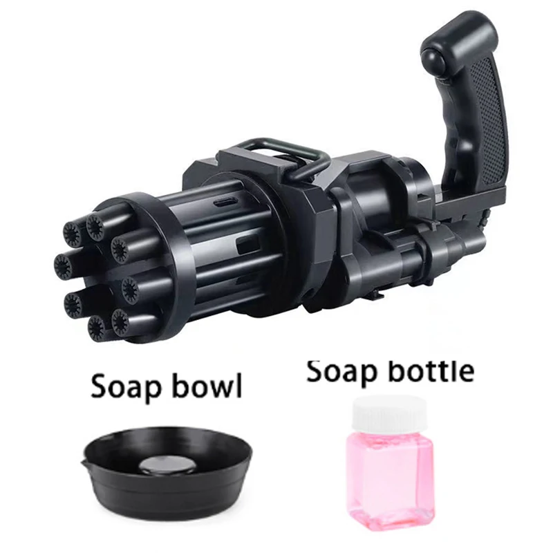 

Summer Gatling Bubble Gun Strong Tightness Bubble Maker Kids Automatic Soap Water Bubble Machine For Outdoor Indoor Child Toys