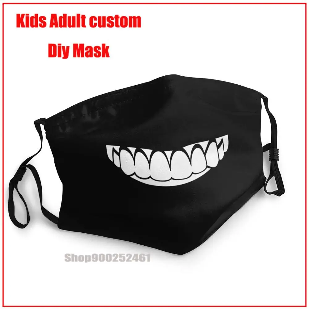 

Smiling Mouth With White Teeth DIY face mask harry mascarilla reutilizable mascarillas de tela lavables con filtro