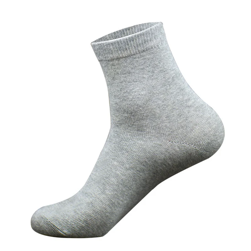 Классические однотонные мужские хлопковые носки Новые Стильные черные деловые