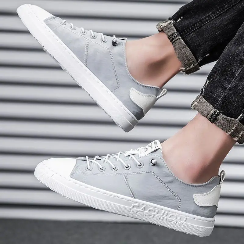 

Men Shoes fashion Canvas Loafers Breathable Autumn lace up comfortable Casual Shoes Outdoor Men Sneakers shoes
