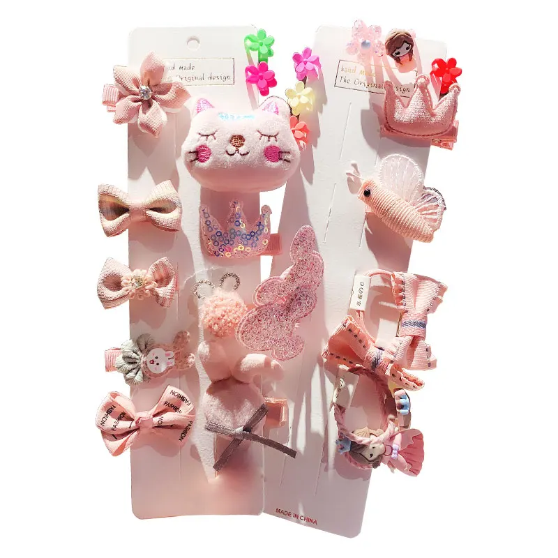 

26 Pcs/Set Raindo New Children Cute Candy Cartoon Flower Oranment Hair Clips Girls Lovely Hairpins Kids Hair Accessories Gift