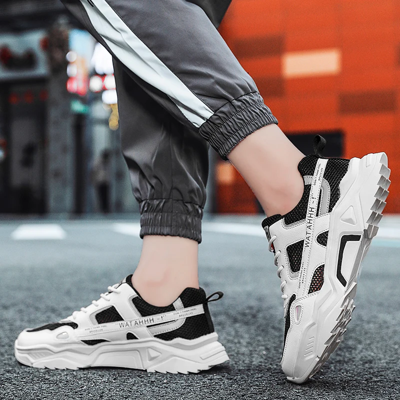 

Men Casual Shoes Mens Sports Shoes Running Fashion Men Casual Spring Men's Sneakers Causal For Black White Slip On Male
