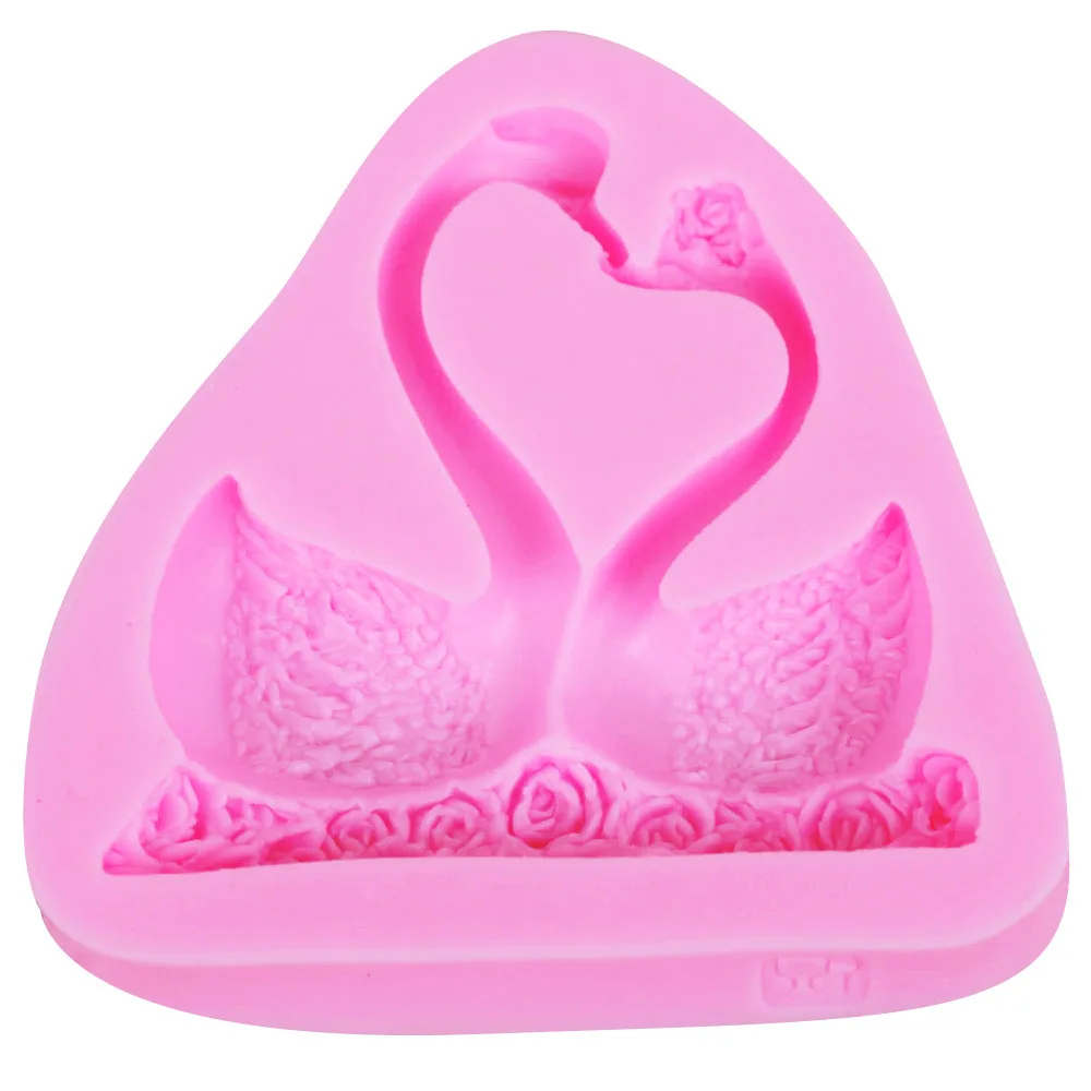 Swan-to-goose lover DIY baking tools silicone fondant cake decoration chocolate mold | Дом и сад