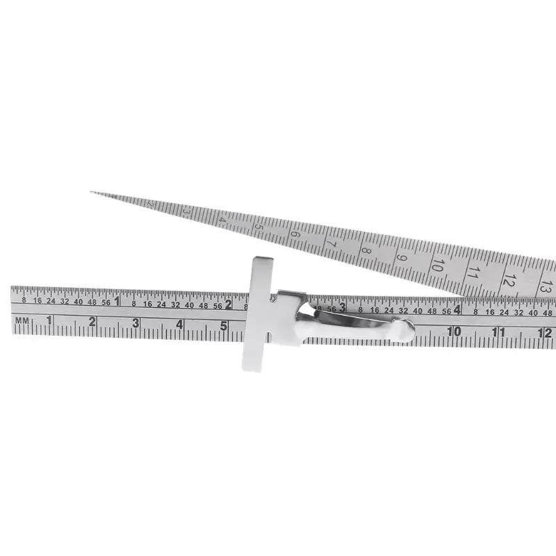 

Stainless Steel Taper Welding Feeler Gauge Gage Depth Ruler Gap Hole Inspection Measurement Tool 1-150mm