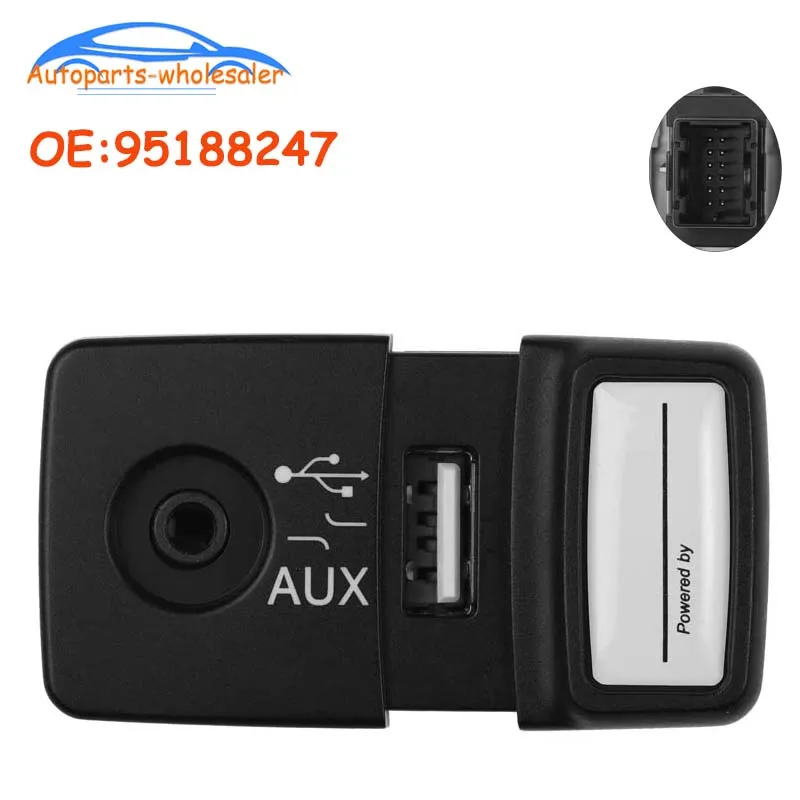 New 735547937 For Fiat 500 Panda Punto Blue and Me USB Media Player AUX Socket Car Accessories