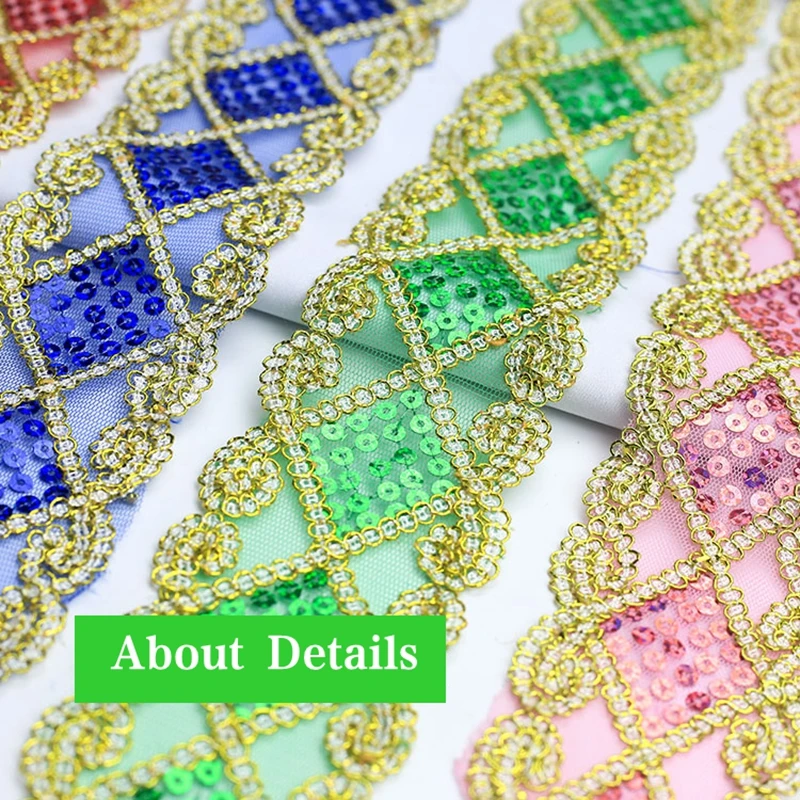 5 см * 10 м Роскошные Стиль африканская кружевная ткань зеленый 2019 Высокое качество