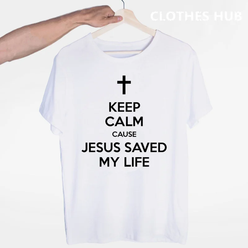 Футболка для христианина с О образным вырезом и короткими рукавами летняя