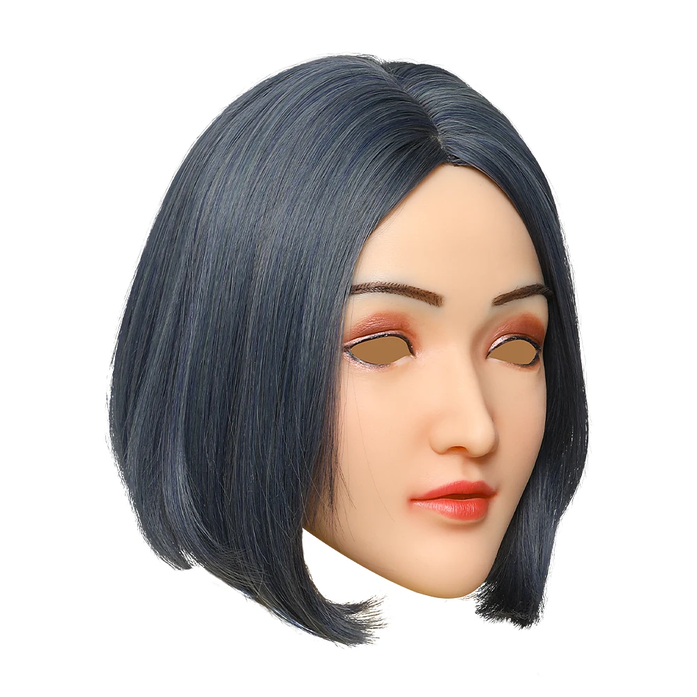 

Мягкая силиконовая Реалистичная женская маска для головы KOOMIHO, маска для макияжа ручной работы, прозрачная богиня, Маскарадная маска для ко...