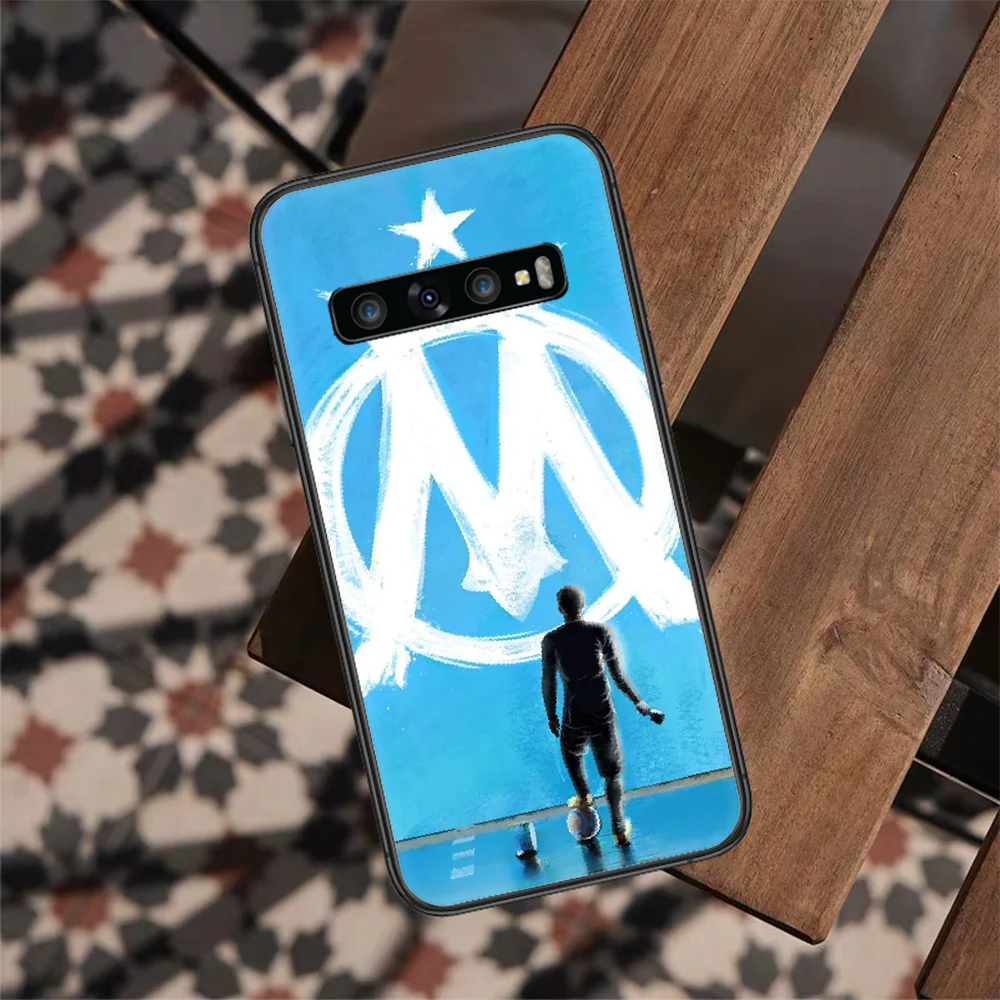 

Football Club Marseilles Phone Case For Samsung Galaxy S 7 21 Note 8 9 10 20 E FE Plus Ultra black Coque Painting Prime 3D