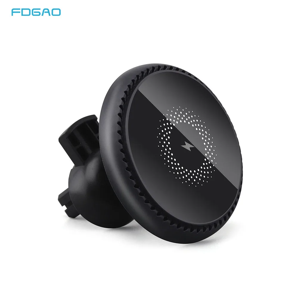 

FDGAO 15W Magnetic Car Wireless Charger Fast Charging Car Mount Air Vent Stand For IPhone 13 12 Pro Max Mini Magnet Phone Holder