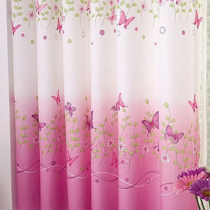 1 шт. короткие занавески в виде бабочек для гостиной спальни бабочки девочек