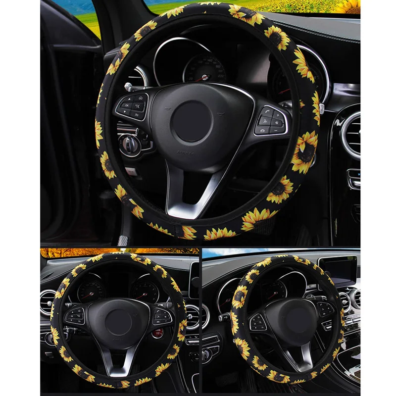 

Interior Steering Wheel cover Accessories 38-37CM Protective Replacement