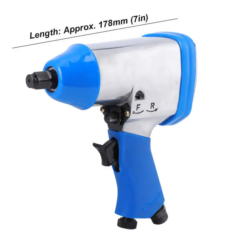 

1/2in Pneumatic Wrench Air Impact Rattle Gun for Car Truck Repairing 178mm Air Tools Pneumatic Tools