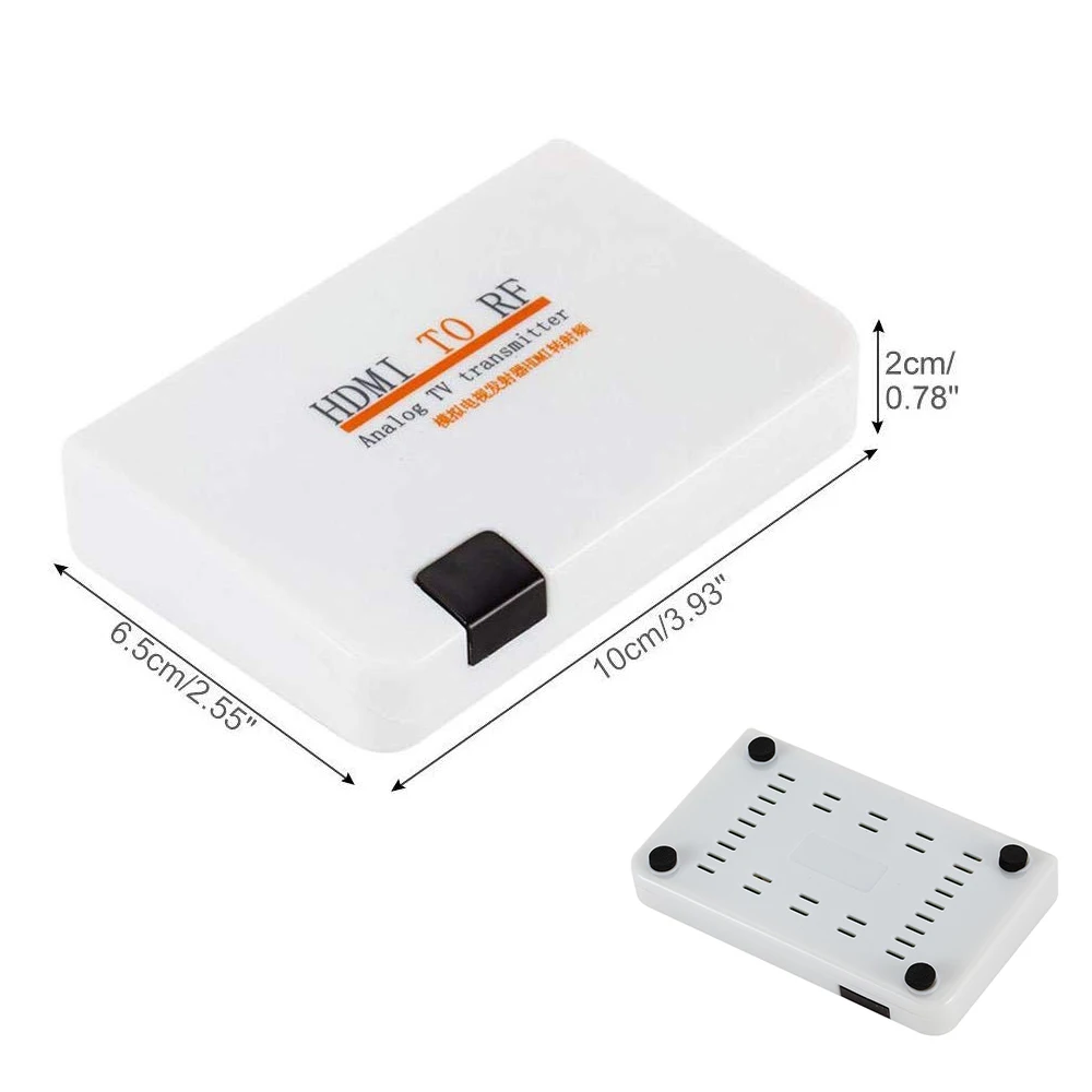 HDMI к RF коаксиальный конвертер коробка с дистанционным управлением коаксиальному