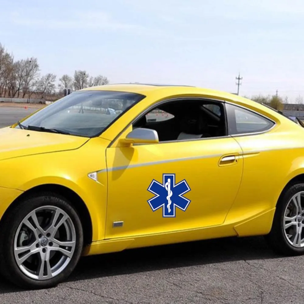 Автомобильный стикер Godersi STAR OF LIFE 10 см * высококлассная наклейка Hart