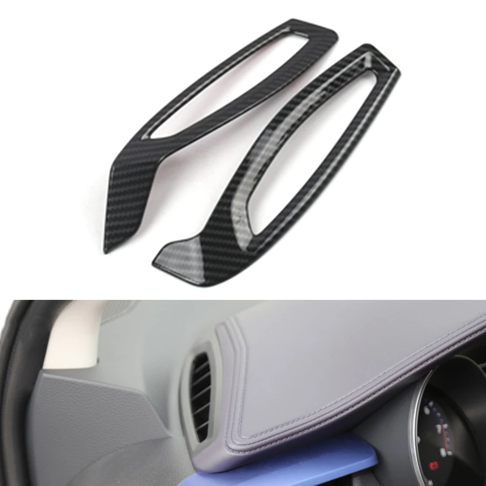 

Chrome Air Conditioner Vent Outlet Frame Cover For Toyota C-HR CHR 2017 2018 2019 2020 Car Detector Carbon Look Stick Styling