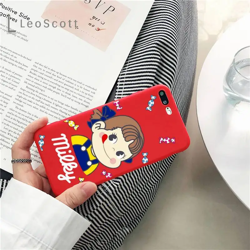 

Sweet Peko Milk Milky Phone Case Candy Color for iPhone 11 12 mini pro XS MAX 8 7 6 6S Plus X SE 2020 XR
