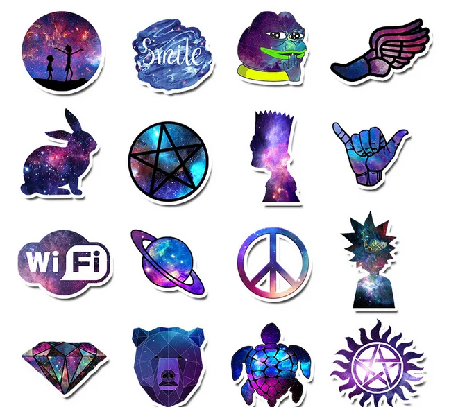 35pcs/Lot Vsco Sticker for Kids Anime Laptop Stickers Pack Skateboard Motorcycle Girl Toys Children Cool Animal | Игрушки и хобби