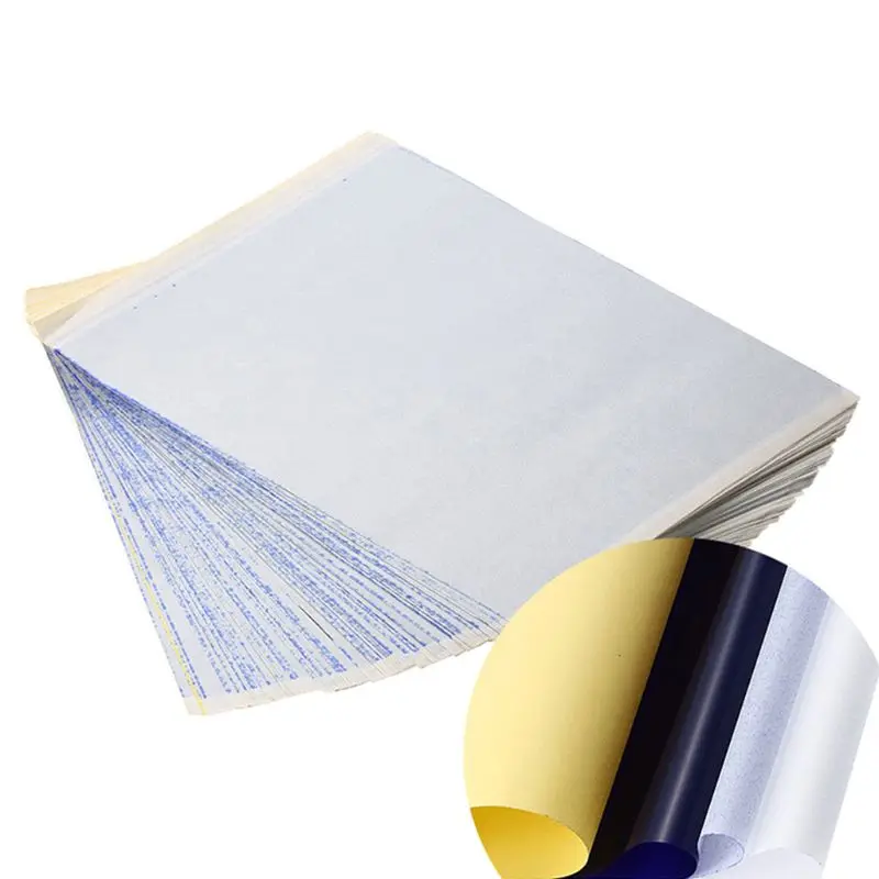 

100 Sheets Transfer Stencil Paper Tattoo Copier 4 Layers A4 Size Tool
