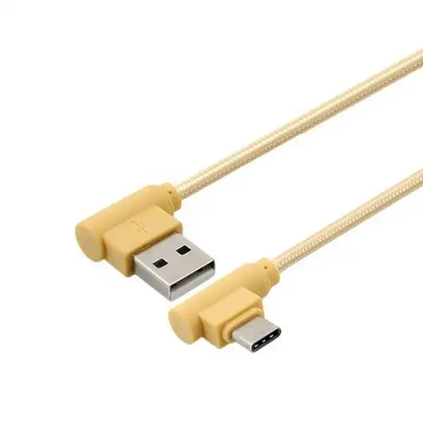 Горячая нейлоновая USB 3 1 Type C 90 градусов с прямым углом к 2 0 типа быстрой зарядки и