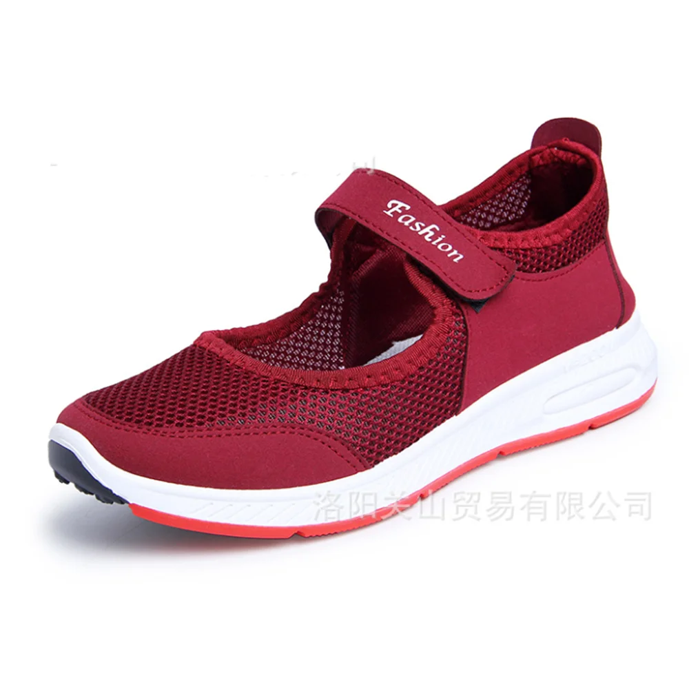 

New Women Flats 2021 Spring Summer Ladies Mesh Flat Shoes Women Soft Breathable Sneakers Women Casual Shoes Zapatos De Mujer 41-
