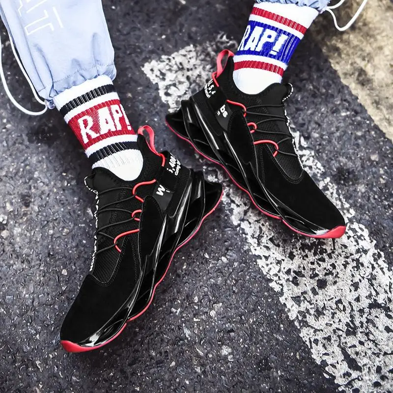 

Big Size 46 Blade Bounce Men Sneakers Autumn Outdoors Breathable Sports Running Shoes for Man Sport Used on Treadmill Mens Shoes