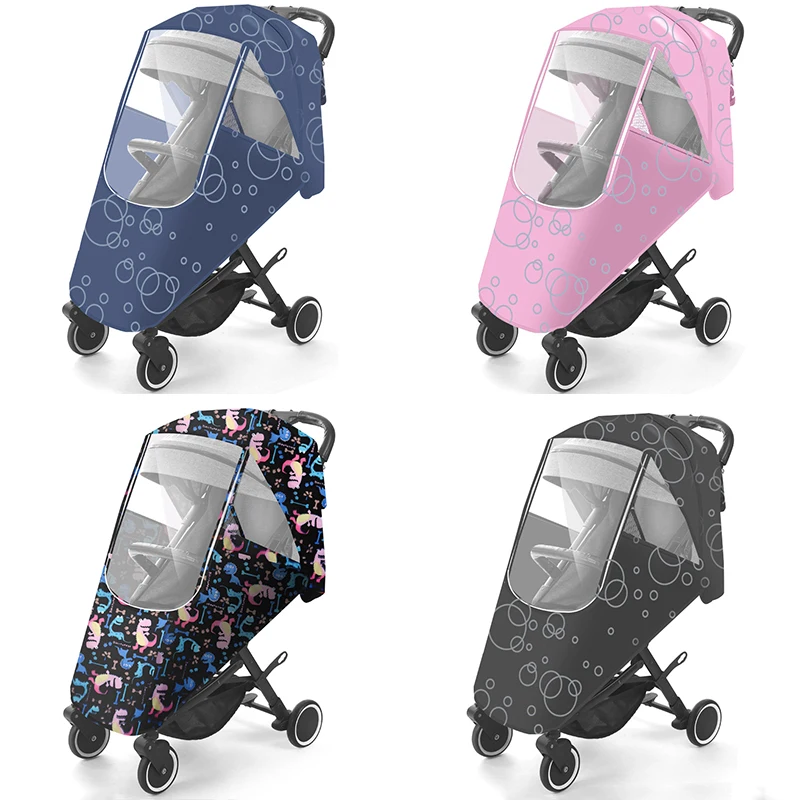 

Stroller Rain Cover Baby Car Weather Shield Pushchair Pram Buggy Dustproof Protection Transparent Breathable Travel Accessories
