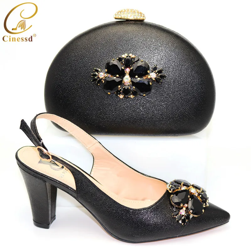 Женские свадебные туфли без шнуровки и сумочка в комплекте Итальянские вечерние