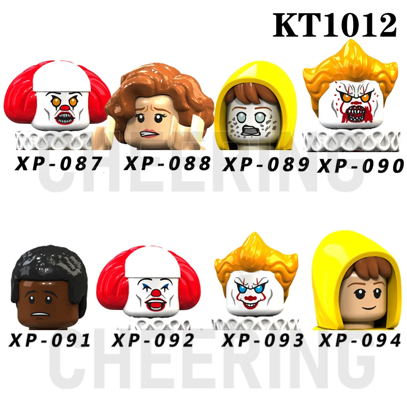 

Horror Joker Action Figures Building Blocks Pumpkin Man Female Ghost Witch Halloween Christmas Toys Gift For Children KT1012