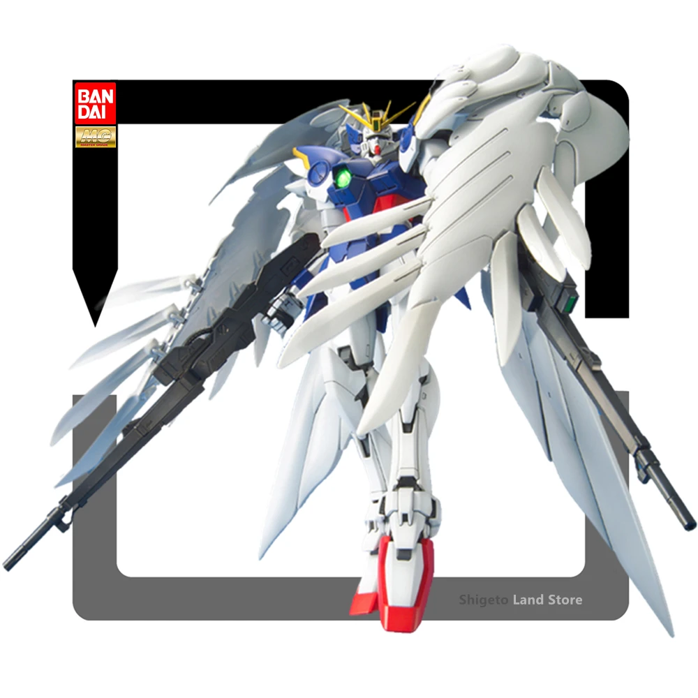 

BANDAI MG Anime Toy Gundam Zero Deformation Assembly Angel Wing Action Figure Modification Boxed 1/100 Collection Gift