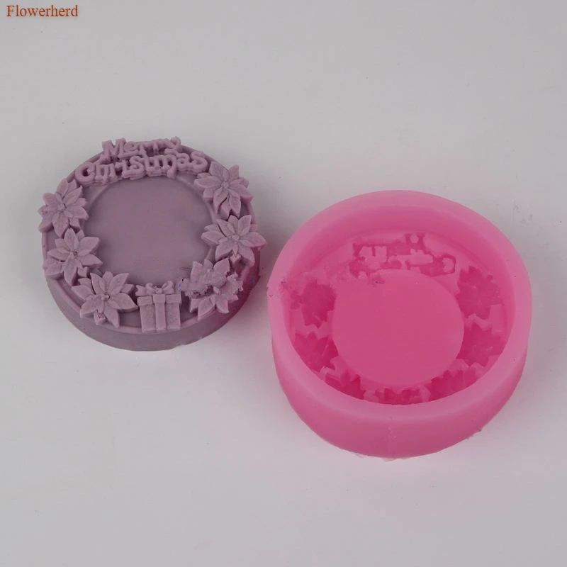 Рождественская 3D форма снежинки силиконовая для мыла инструменты