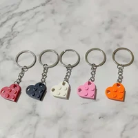 unisex keychain heart key rings lovers love key chain for girl boys souvenirs valentines day gift lovers couple gift wholesale
