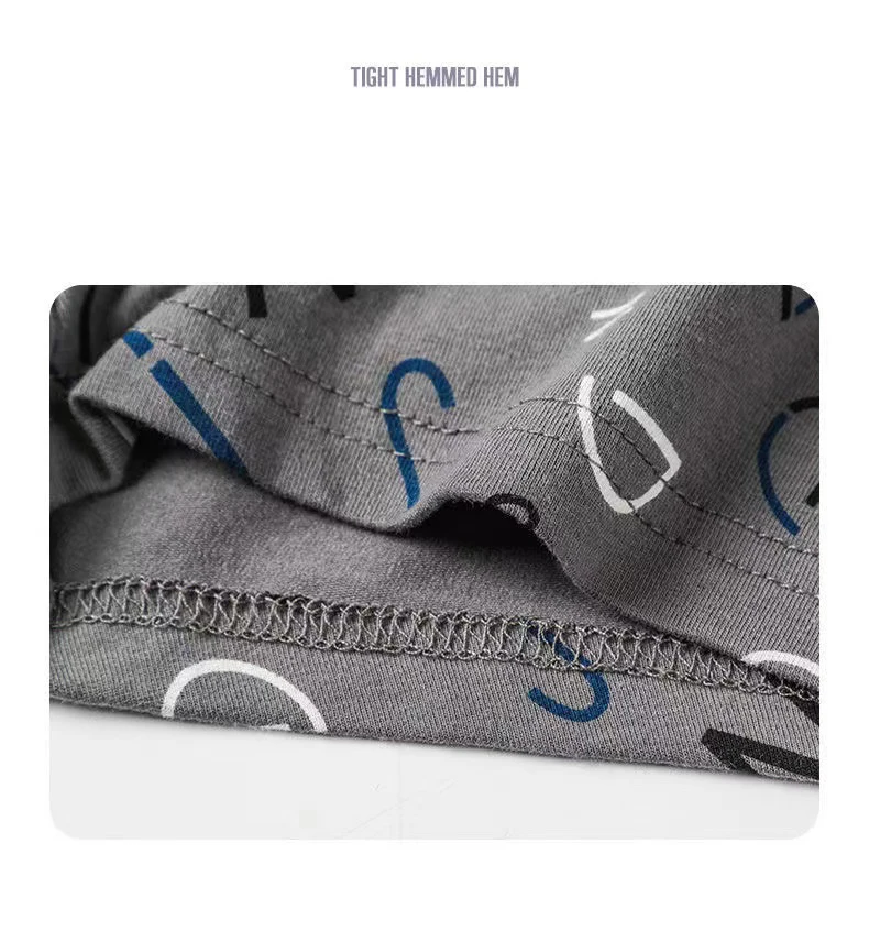 Men's Boxer Men's Underwear Shorts Plus Size 5XL Men's Cotton Camouflage Printed Boxer Pants Antibacterial Breathable Underwear